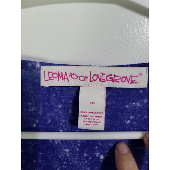 Leoma Lovegrove Women's Petite Medium Angels Artsy Top Purple Pink - Picture 4 of 8